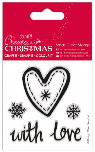 Mini Clear Stamps - Christmas Heart